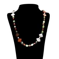 Freshwater Pearl Sweater Necklace, with Shell, for woman - Approx 48.5 Inch 