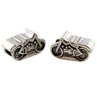 Zinc Alloy European Beads, Motorcycle, antique silver color plated, without troll, lead & cadmium free Approx 5mm 