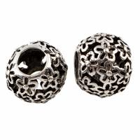 Zinc Alloy European Beads, Drum, antique silver color plated, without troll & hollow, lead & cadmium free Approx 5mm 