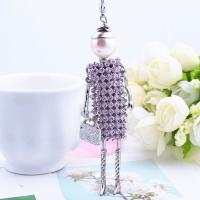 Zinc Alloy Sweater Necklace, with Crystal, with 2inch extender chain, silver color plated, ball chain & for woman & with rhinestone 100mm Approx 28 Inch 