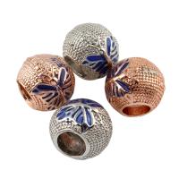 Enamel Zinc Alloy European Beads, Drum, plated, without troll lead & cadmium free Approx 5mm 