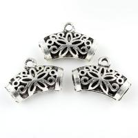 Zinc Alloy Bail Beads, antique silver color plated, hollow, lead & cadmium free Approx 2- 