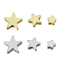 Weinlese Messing Perlen, Stern, plattiert, verschiedene Größen vorhanden, keine, Bohrung:ca. 1.5mm, verkauft von PC