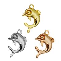 Animal Brass Pendants, Dolphin, plated Approx 1.5mm 