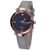 Bracelets de montre pour femmes, cuir PU, avec cadran en alliage de zinc & verre, mouvement chinoise, Placage, réglable, plus de couleurs à choisir Vendu par PC