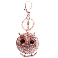 Zinc Alloy Key Chain Jewelry, Owl, plated, for woman, lead & cadmium free 