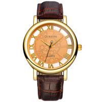 Women Wrist Watch, PU Leather, with zinc alloy dial & Glass, Chinese movement, plated, for woman Approx 9.5 Inch 