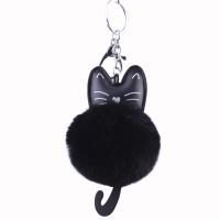 Zinc Alloy Key Chain Jewelry, Plush, with Zinc Alloy, plated, for woman lead & cadmium free 