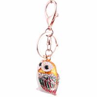 Zinc Alloy Key Chain Jewelry, plated, for woman & with rhinestone, lead & cadmium free 