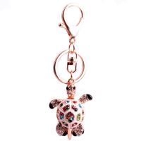 Zinc Alloy Key Chain Jewelry, plated, for woman & with rhinestone, lead & cadmium free 