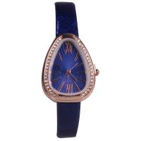 Women Wrist Watch, PU Leather, with zinc alloy dial & Glass, plated, for woman & with rhinestone 