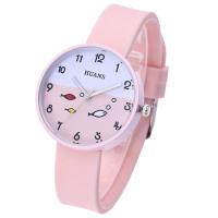 Uhrenarbänder für Frauen, Silikon, mit Zinklegierung Zifferblatt & Glas, chinesische Bewegung, keine, 16x8x35mm, verkauft von PC