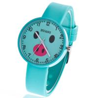 Uhrenarbänder für Frauen, Silikon, mit Zinklegierung Zifferblatt & Glas, chinesische Bewegung, keine, 16x8x35mm, verkauft von PC