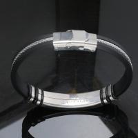 Titanium Steel Bracelet, with Silicone, anti-fatigue & for man Approx 8.5 Inch 