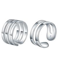Стерлингового серебра кольцо, Серебро 925 пробы, регулируемый & разный размер для выбора, размер:8, продается PC