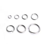 Stainless Steel Open Jump Ring, Donut original color, Approx 