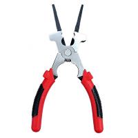 Round Nose Plier, Ferronickel, with ABS Plastic, red, 200mm 
