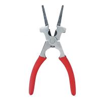 Round Nose Plier, Ferronickel, with ABS Plastic, red, 200mm 