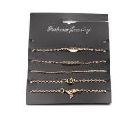 Zinc Alloy Bracelet Set, bracelet, with 1.5-2lnch extender chain, gold color plated, twist oval chain & oval chain & for woman, 10mm Approx 5.5-7 Inch 
