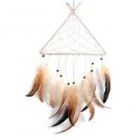 Fashion Dream Catcher, Feather, with Cotton Thread & Plastic 