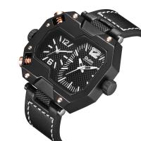 Bracelets de montre pour hommes, verre, avec Cuir & alliage de zinc, mouvement japonais, plus de couleurs à choisir Environ 9.8 pouce, Vendu par PC