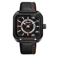 Bracelets de montre pour hommes, verre, avec cuir PU & alliage de zinc, mouvement japonais, Placage, plus de couleurs à choisir Environ 9.4 pouce, Vendu par PC
