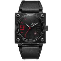 Bracelets de montre pour hommes, verre, avec Cuir & alliage de zinc, mouvement japonais, Placage, plus de couleurs à choisir Environ 9.4 pouce, Vendu par PC