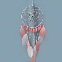 Fashion Dream Catcher, Feather, with Cotton Thread & Wood & Iron 