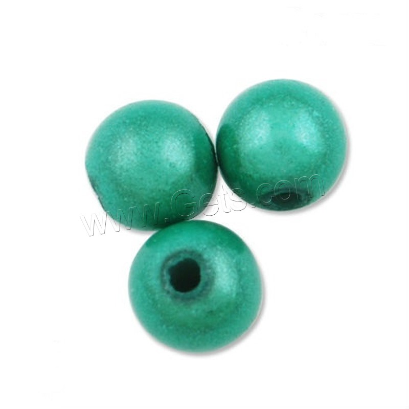 Acrylic Jewelry Beads, Round, different size for choice, Mint Blue, 0.5KGs/Bag, Sold By Bag