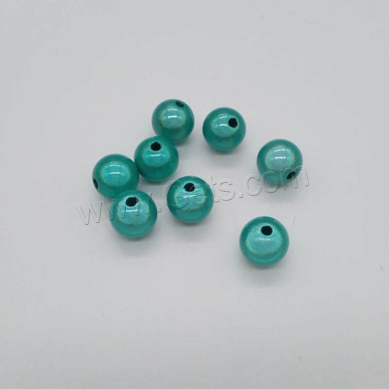 Perle acrylique, Rond, normes différentes pour le choix, Bleu menthe, 0.5KGs/sac, Vendu par sac
