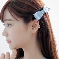Boucle d'oreille de Clip en alliage de zinc, Placage, pour femme & avec strass, plus de couleurs à choisir Vendu par PC