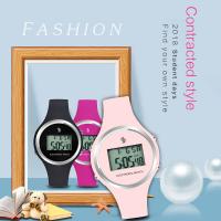 Женские ювелирные часы SENORS®, Силикон, с Стеклянный, японское движение, Девушка & блестящий в ночи, Много цветов для выбора, 35mm, длина:Приблизительно 8.6 дюймовый, продается PC
