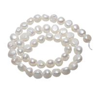 Baroque Cultured Freshwater Pearl Beads, natural, white, 10-11mm Approx 0.8mm Approx 15.5 Inch 