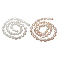 Perles nacres baroques de culture d'eau douce , perle d'eau douce cultivée, naturel, plus de couleurs à choisir, 8-9mm Environ 0.8mm Environ 15.5 pouce, Vendu par brin