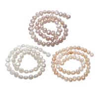 Perles nacres baroques de culture d'eau douce , perle d'eau douce cultivée, naturel, plus de couleurs à choisir, 8-9mm Environ 0.8mm Environ 15.5 pouce, Vendu par brin