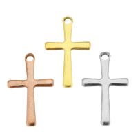 Нержавеющая сталь крест подвески, нержавеющая сталь, Kресты, Другое покрытие, Много цветов для выбора отверстие:Приблизительно 1mm, продается PC