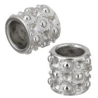 Perles en acier inoxydable réglage, pilier, couleur originale Environ 6mm, Diamètre inté Environ 2mm, Vendu par PC
