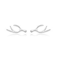 Sterling Silver Stud Earring, 925 Sterling Silver, Antlers, for woman 