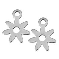 Stainless Steel Flower Pendant, original color Approx 1.5mm 