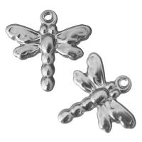 Stainless Steel Animal Pendants, Dragonfly, original color Approx 1.5mm 