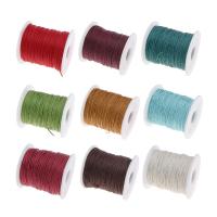 Cordón de algodón encerado, más colores para la opción, 0.8mm, 100patiospatio/Carrete, Vendido por Carrete