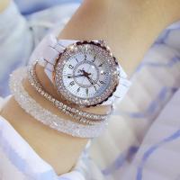 Women Wrist Watch, Zinc Alloy, with zinc alloy dial & Glass, Chinese movement, plated, for woman & with rhinestone lead & cadmium free Approx 8 Inch 