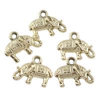 Zinc Alloy Animal Pendants, Elephant, antique gold color plated, lead & cadmium free Approx 2mm 