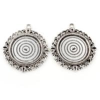 Zinc Alloy Pendant Cabochon Setting, antique silver color plated, lead & cadmium free Approx 2.5mm, Inner Approx 25mm 