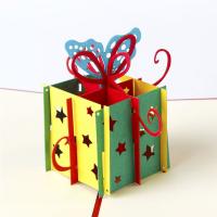 Christmas Greeting Card, Papier, Stern, handgemacht, mit Umschlag & 3D-Effekt, 100x150mm, verkauft von PC