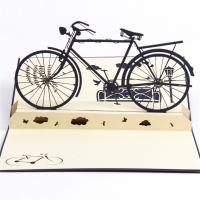Greeting Card, Paper, Bike, handmade, with envelope & 3D effect 