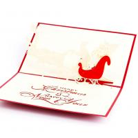 Christmas Greeting Card, Papier, handgemacht, mit Umschlag & 3D-Effekt, 100x150mm, verkauft von PC