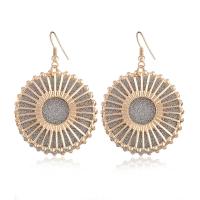 Zinc Alloy Drop Earring, silver color plated, for woman & hollow 