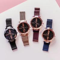 Women Wrist Watch, Glass, with Zinc Alloy, Chinese movement, plated, starry design & for woman 33mm Approx 8.6 Inch 