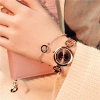 Women Wrist Watch, Glass, with Zinc Alloy, Chinese movement, plated, for woman 28mm Approx 8.6 Inch 
